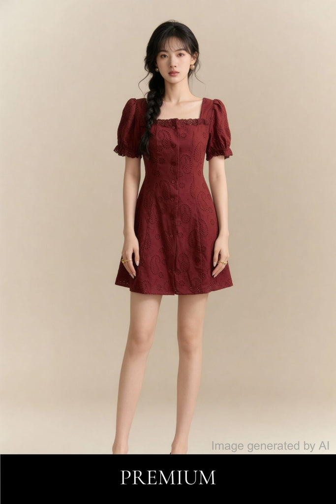 Ruby Paisley Eyelet Mini