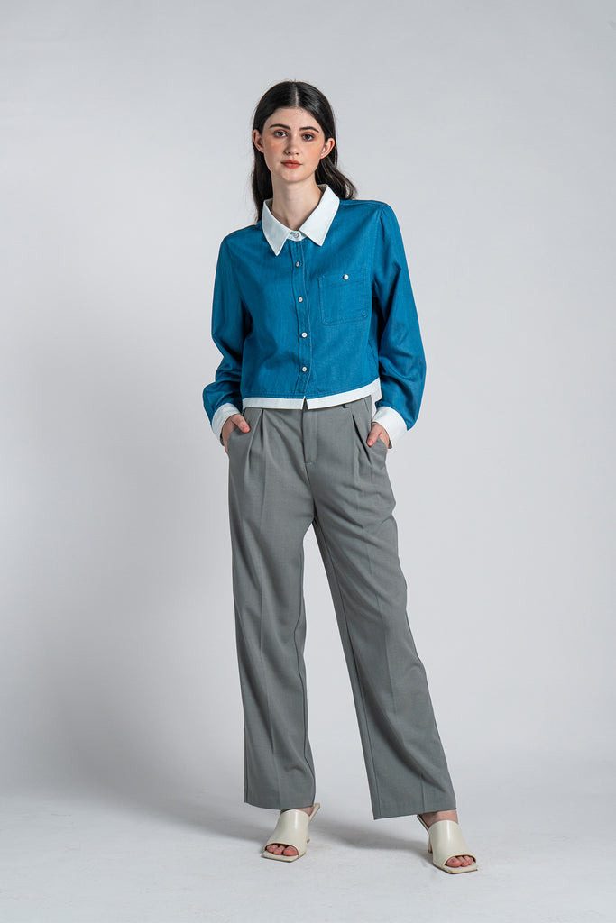 Salvitta High Waisted Suit Pants