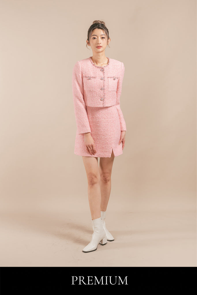 Serissa Tweed Cardigan and Dress Set