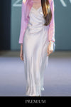 Serraphine Luxe Ruched Asymmetrical Maxi Dress
