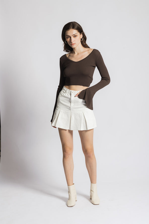 Serynnea Y2K High Waisted Pleated Skirt