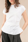 Teressi Ruched Short Sleeve Top