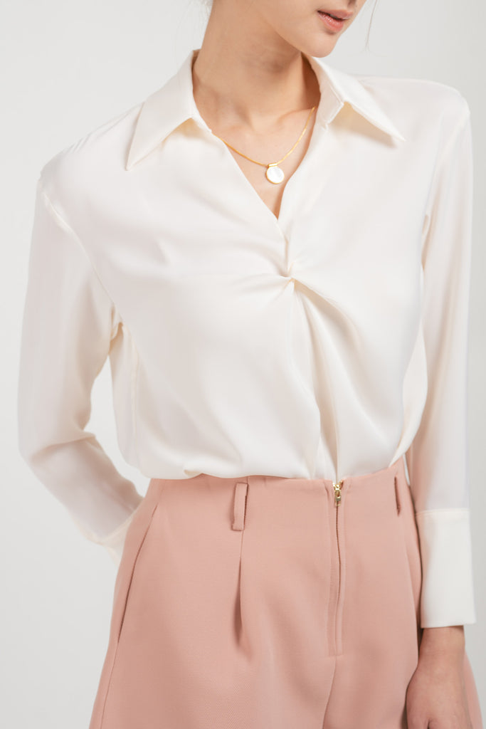 Weurisse Ruched Long Sleeve Shirt