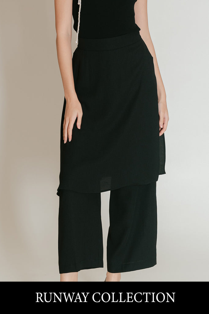 Yuvenia Skirt Layered Wide Pants