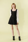 Zoellea Sheer Sleeve Short Dress