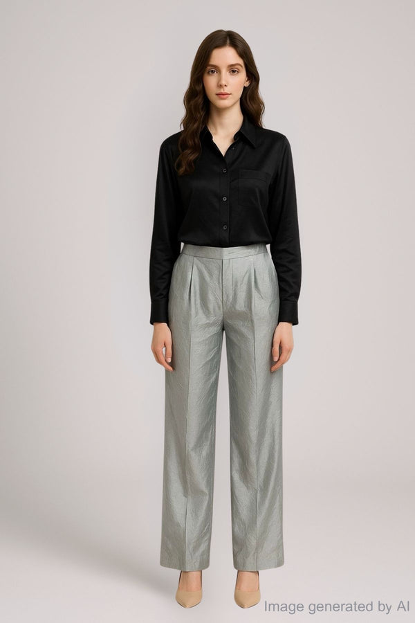 Zoya Satin Pull-On Wide-Leg Pants