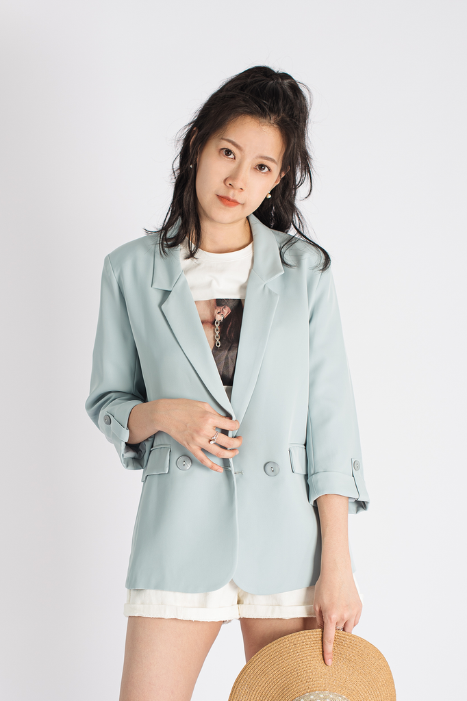 Suit-jacket Style Double Pocket Blazer