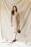 26 Button Front Midi Dress