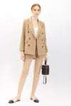 Betheny Pinstripe Blazer & Short Suit Set