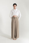 Calleane Belted High Waist Wide Pants