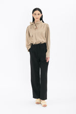 Diianne Ribbon Tie Long Sleeve Blouse