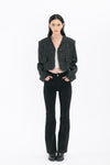 Emily Short Tweed V Neck Cardigan