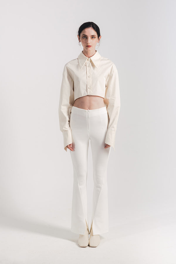Enarry Chelsea Collar Cropped Shirt