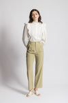 Gevenna High Waisted Straight Cut Pants