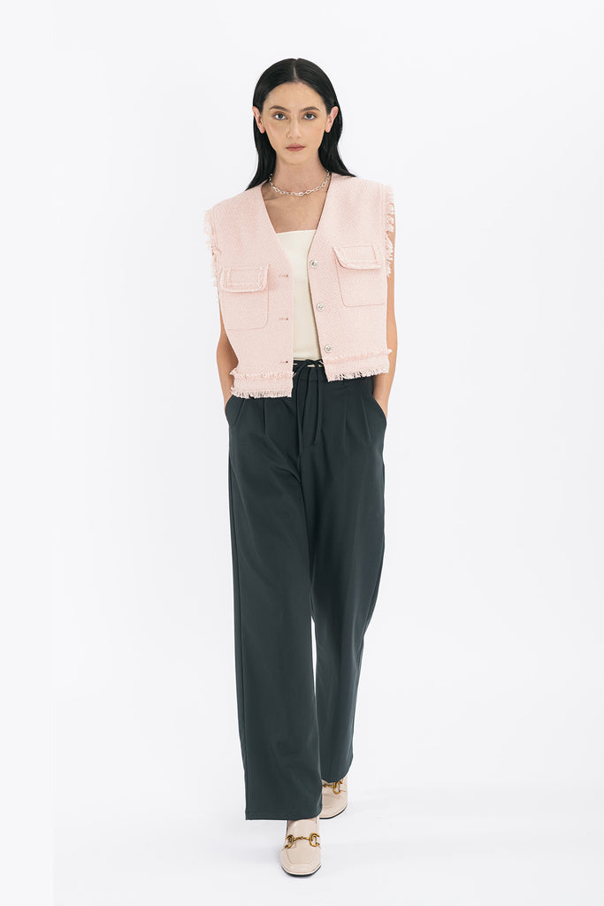 Kellea Self Tie Straight Cut Pants