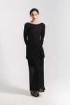 Meralle Ribbed Long Skirt