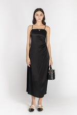Millie Straight Neck Slip Midi Dress