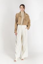 Murphy High Waist Straight Leg Suit Pants