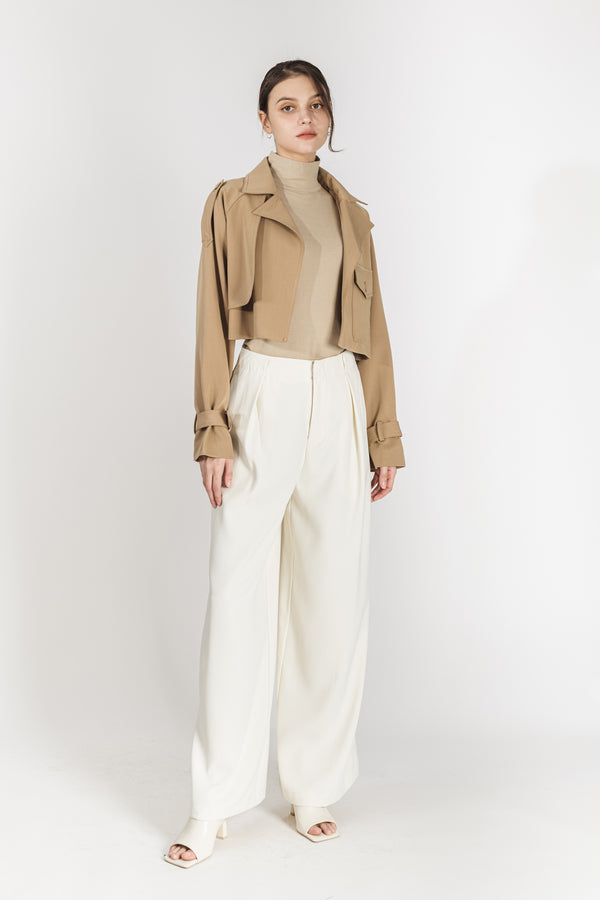 Murphy High Waist Straight Leg Suit Pants