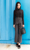 Self Tie Wide Leg Pant