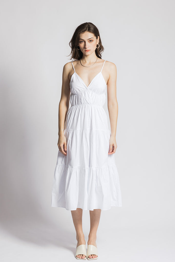 Pristinne Tiered Maxi Camisole Dress