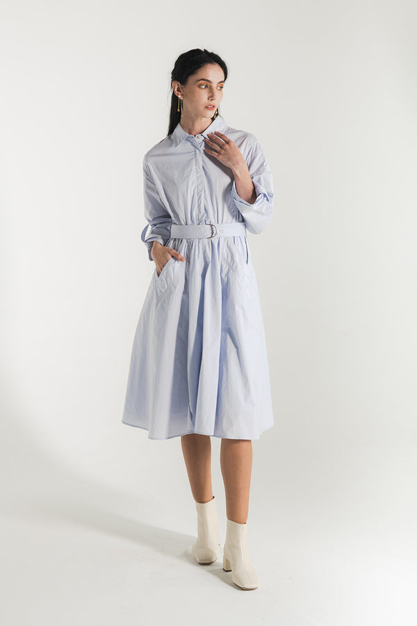 Savianna Self-Tie Shirt Dress