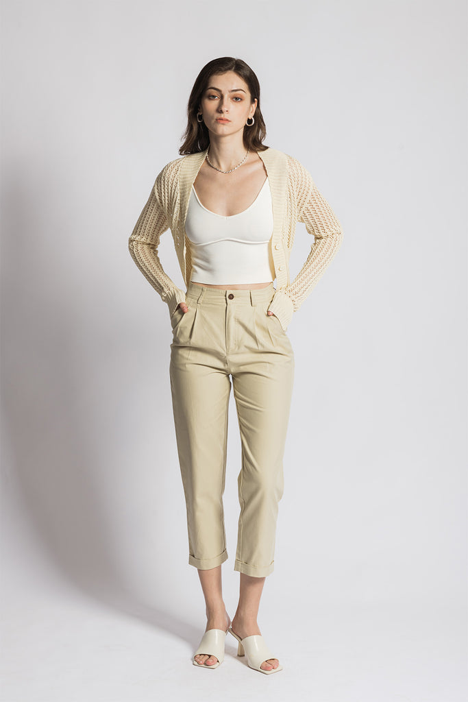 Vynelle High Waisted Tapered Pants